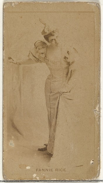 W. Duke, Sons & Co., Fannie Rice, from the Actors and Actresses series (N145-8) issued by Duke Sons & Co. to promote Duke Cigarettes