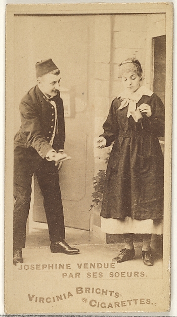 Allen & Ginter, Josephine Vendue, Par Ses Soeurs, from the Actors and Actresses series (N45, Type 1) for Virginia Brights Cigarettes