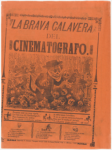 José Guadalupe Posada, The brave cinematographer skeleton