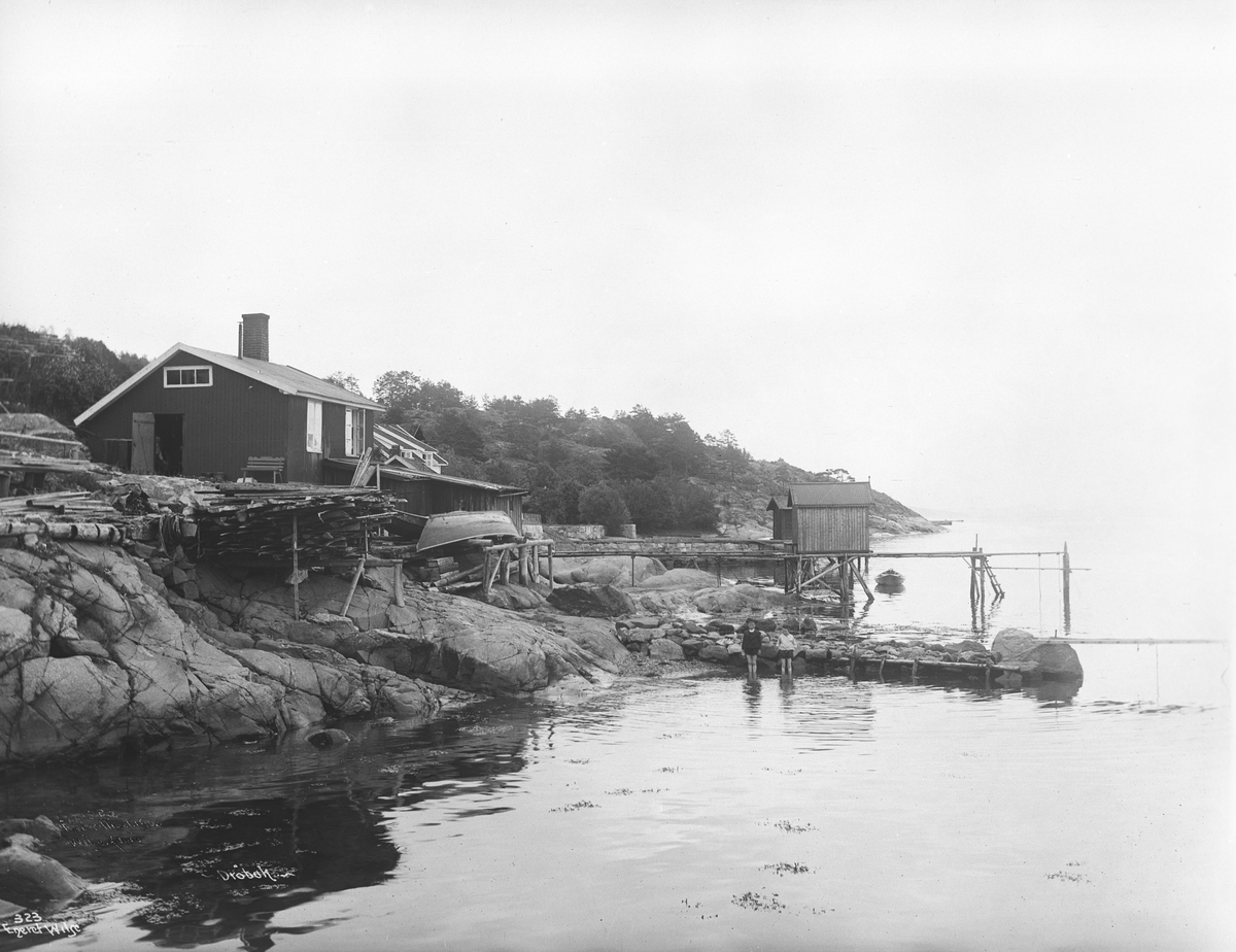 Anders Beer Wilse, Prot: Drøbak - Strandparti Juli 1903