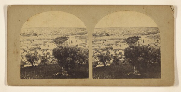 Francis Frith, Jerusalem, Taken from the Top of The Mount of Olives, Close to the spot of the Ascension, due east of the city...N.W. Direction.