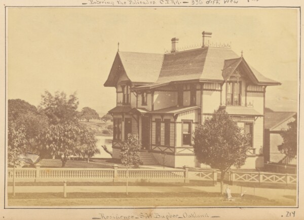 Eadweard J. Muybridge, Residence S.W. Bugbee, Oakland