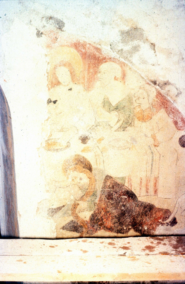Ola Ehn, Lime painting in Dalby Church, Uppland 1959