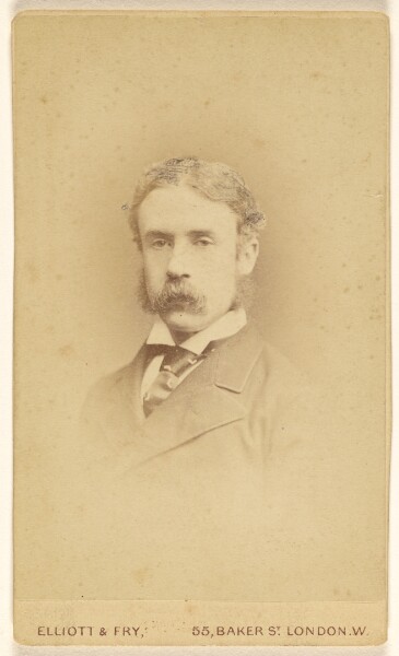 Elliott & Fry, [Unidentified man in bushy moustache, in vignette-style]
