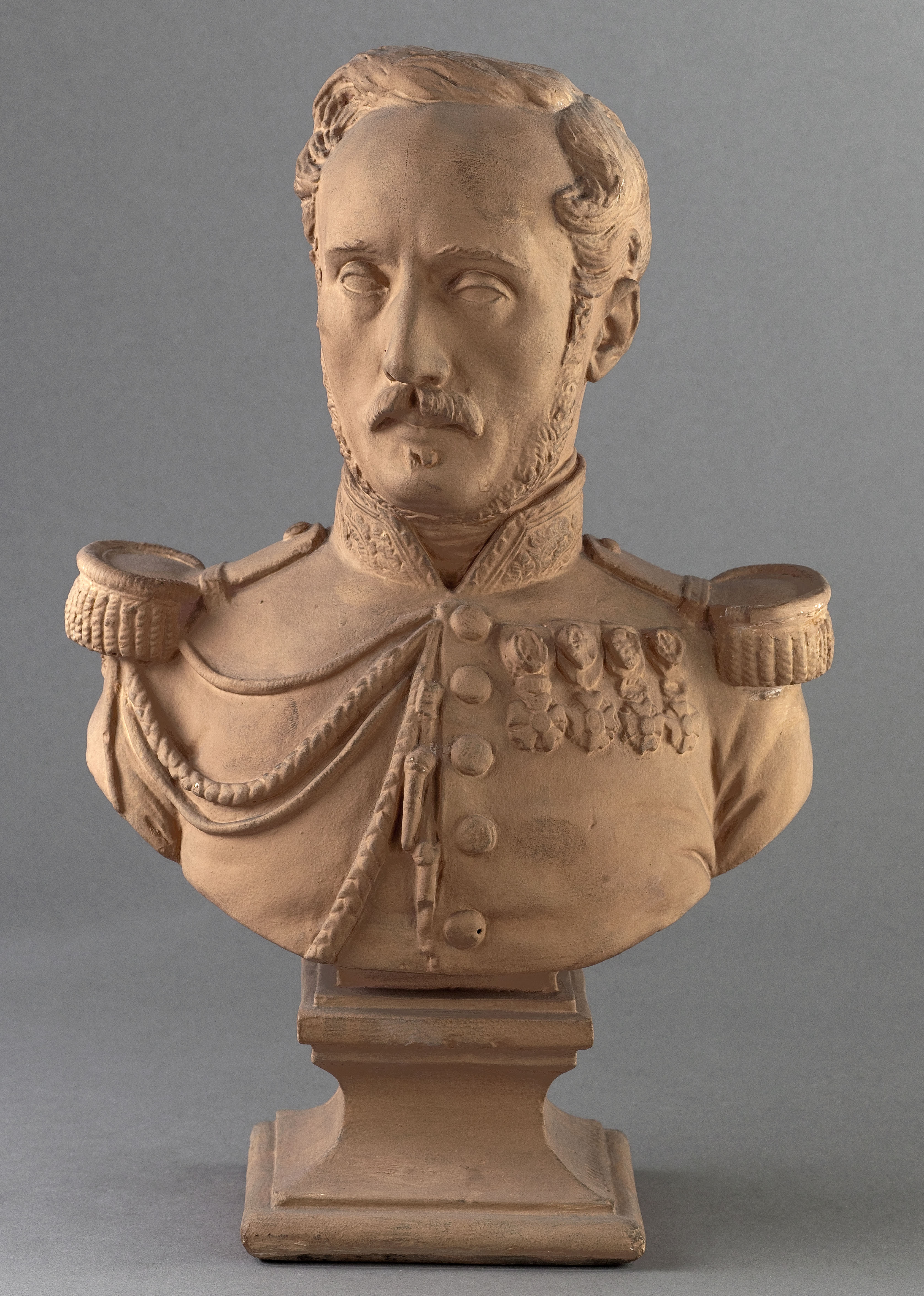 Jean Pierre Dantan, Portrait sérieux d'Anne-François-Philibert de Couet du Vivier de Lorry (1791-1864), colonel