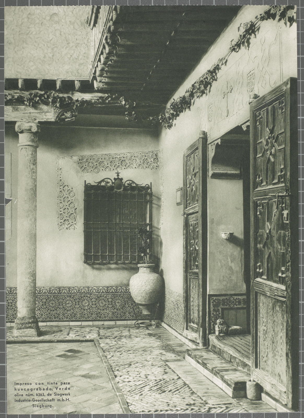 Desconegut, [Pati d'una casa]