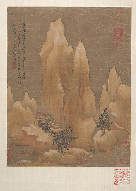 Unidentified artist, Light Snow on the Mountain Pass