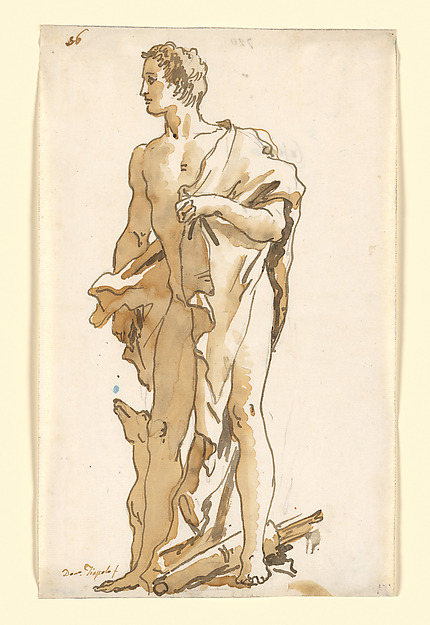Giovanni Domenico Tiepolo, Meleager, Turning to the Left