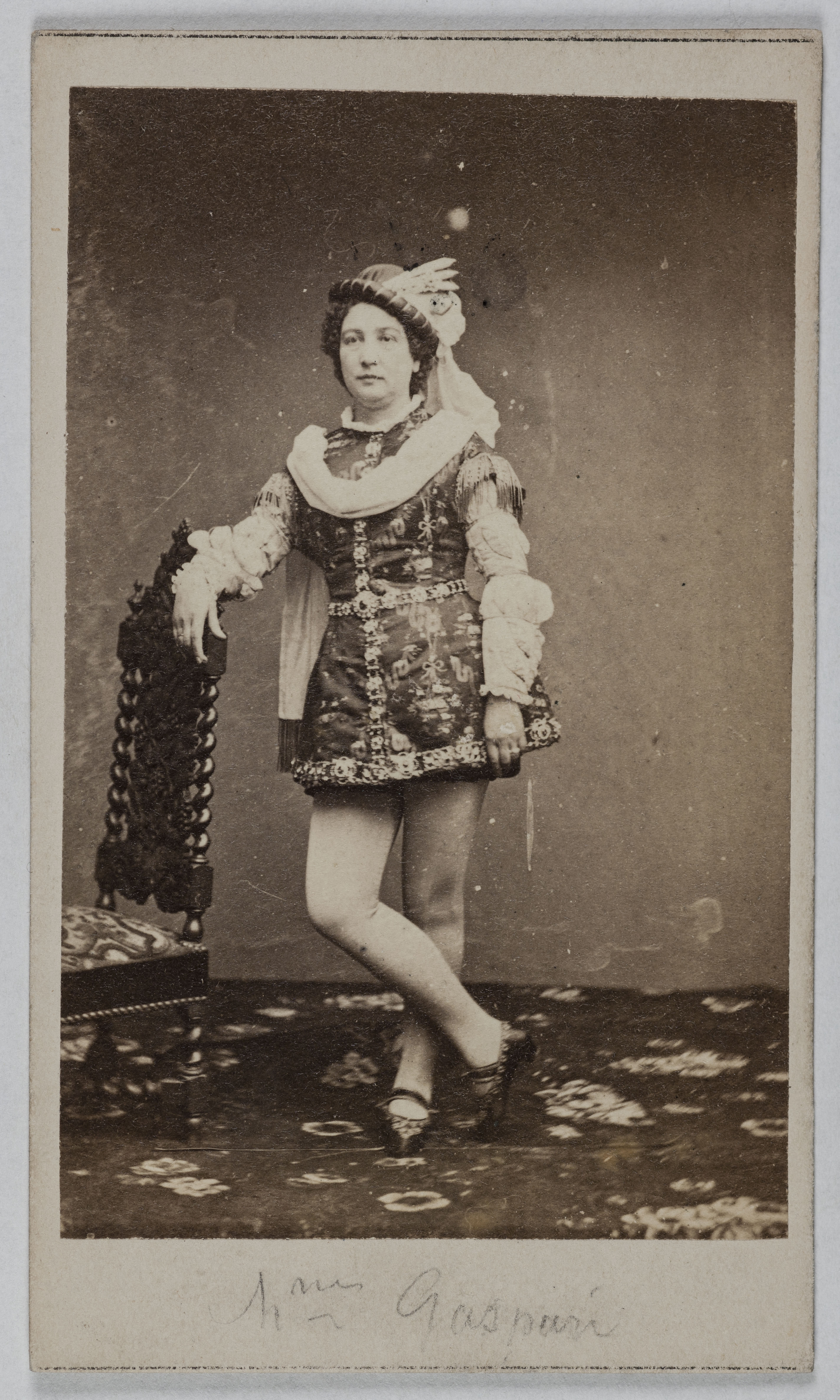 Anonyme, Portrait d'Emilie Gaspari, épouse d'Auguste Gaspari , (actrice ?)