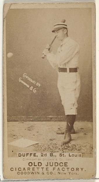 Goodwin & Company, Charles Edward "Charlie" Duffee, 2nd Base, St. Louis Browns, from the Old Judge series (N172) for Old Judge Cigarettes