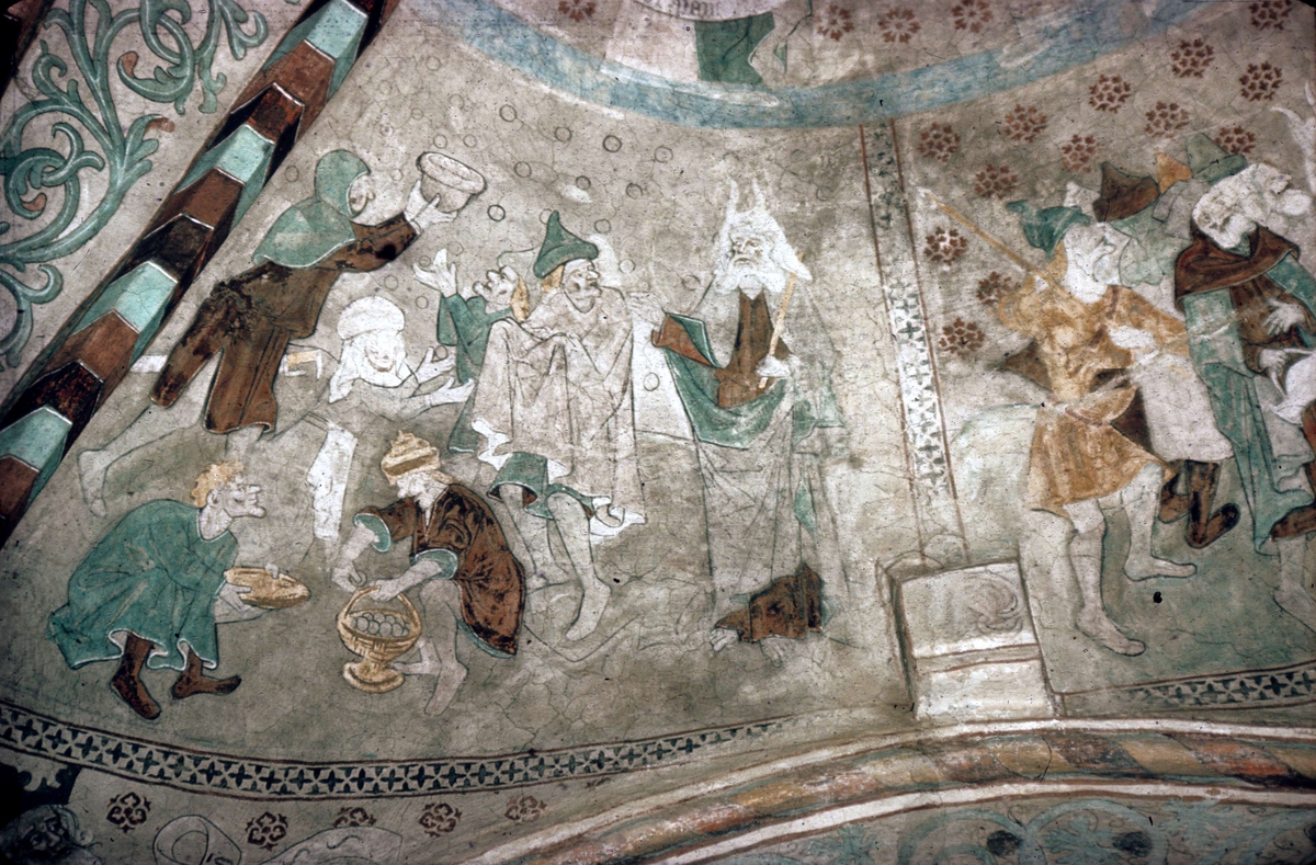 Okänd,, Lime painting in Härnevi Church, Härnevi parish, Uppland