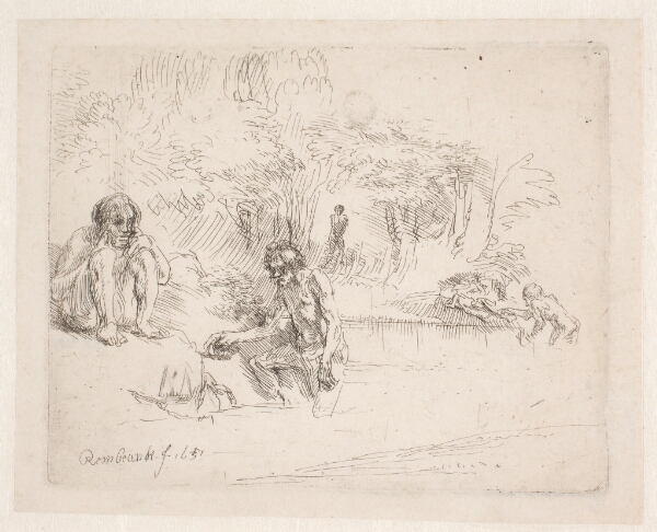 Rembrandt van Rijn, De badende mænd