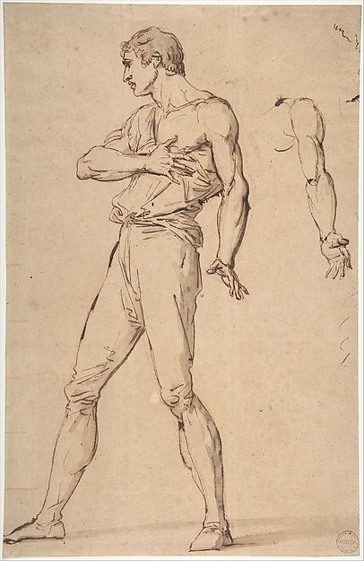 François André Vincent, Standing Man with His Right Hand on His Chest