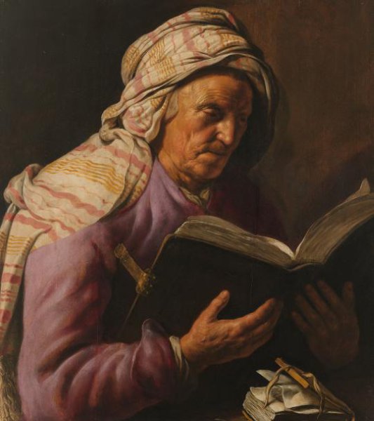 Jan Lievens, Old Woman Reading