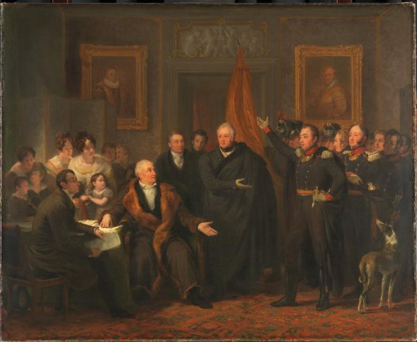 Jan Willem Pieneman, Triumvirate Assuming Power in the Name of the Prince of Orange, 21 November 1813