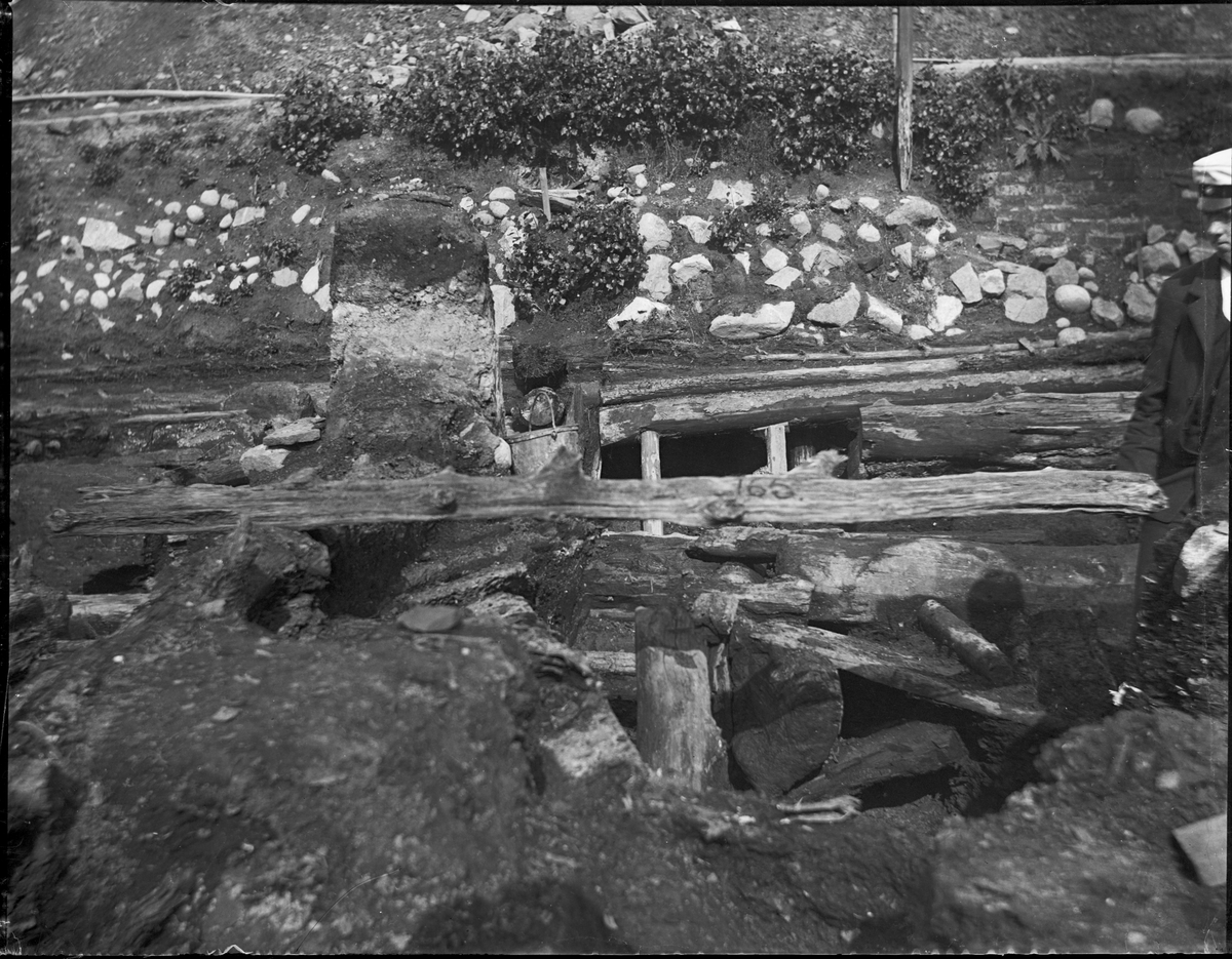 Okänd,, Arkeologisk utgrävning, Studentholmen, Uppsala 1907