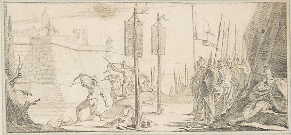 Giovanni Battista Tiepolo, Illustration for a Book:  Siege of a City