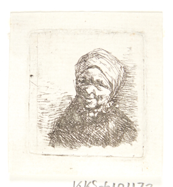 Adriaen van Ostade, Hovedet af en bondekone