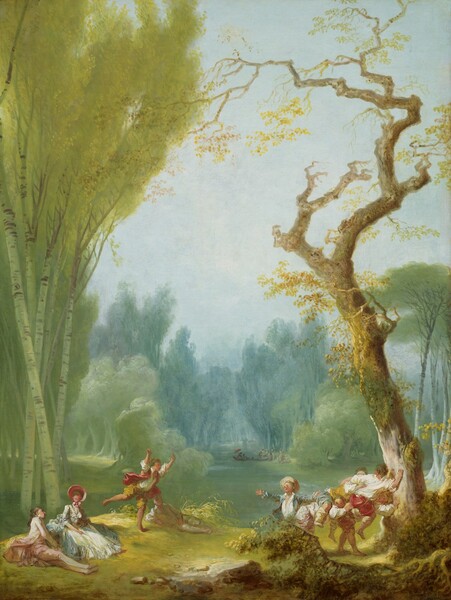 Jean Honoré Fragonard, A Game of Horse and Rider