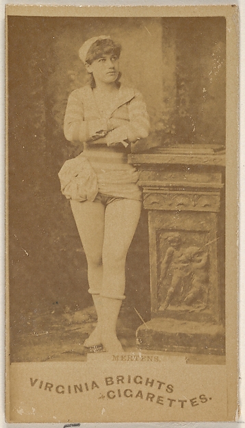 Allen & Ginter, Mertens, from the Actors and Actresses series (N45, Type 1) for Virginia Brights Cigarettes