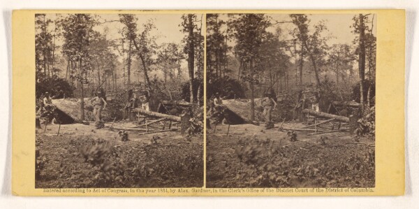 Timothy H. O'Sullivan, A Bombproof Shelter for the Soldier during the Seige of Petersburg, August 10, 1864.