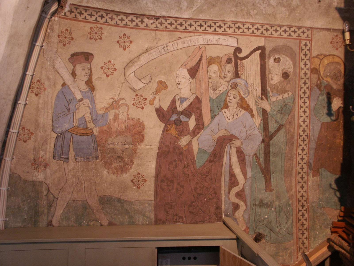 Johan Dellbeck, Lime painting in Husby-Sjutolfts Church, Uppland 2004