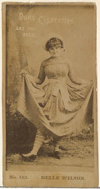 W. Duke, Sons & Co., Card Number 163, Belle Wilson, from the Actors and Actresses series (N145-6) issued by Duke Sons & Co. to promote Duke Cigarettes