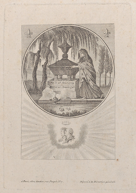 Anonymous, Tomb of Louis XVI and his family, with hidden silhouettes