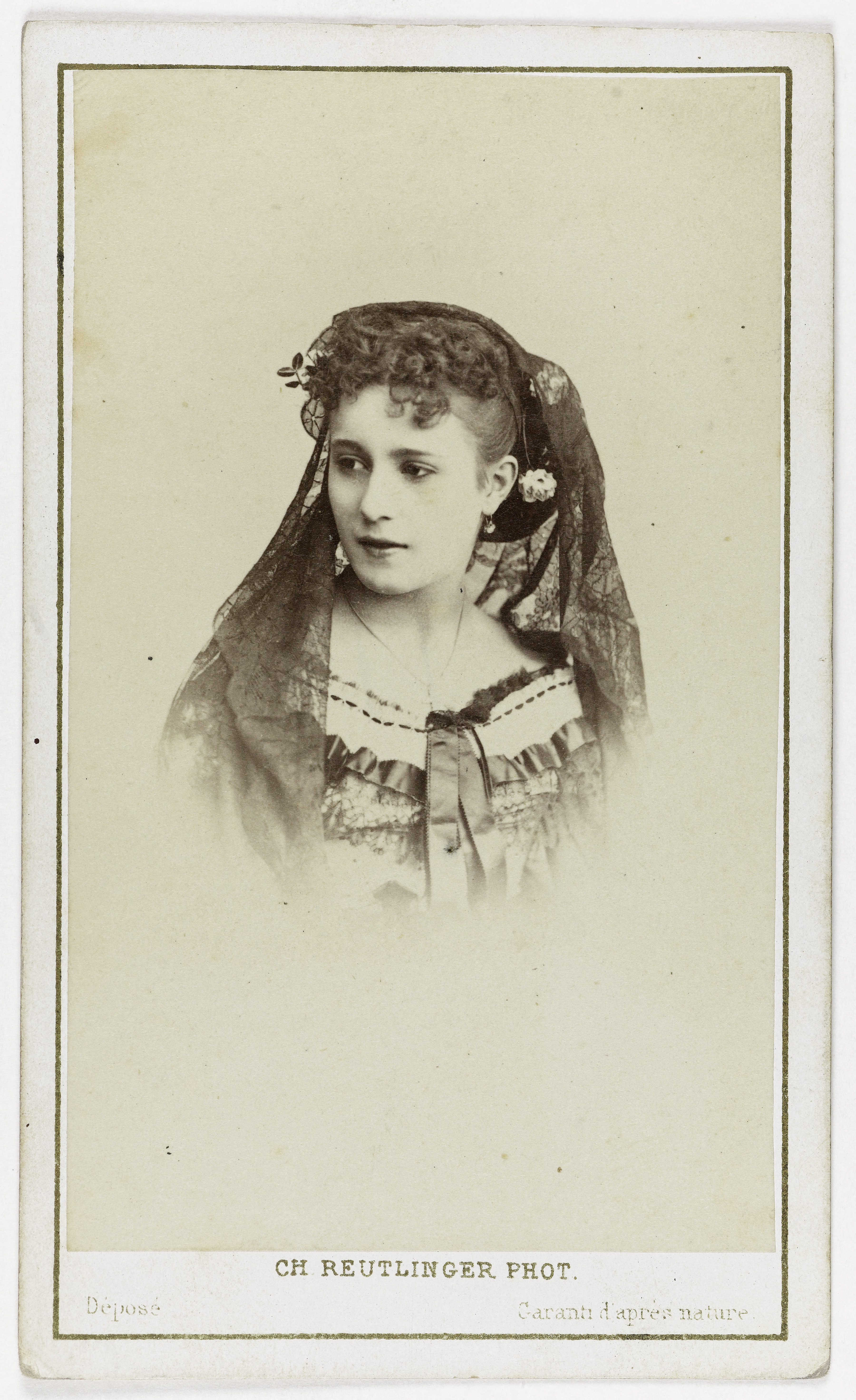 Charles Reutlinger, Portrait de Martha, actrice.