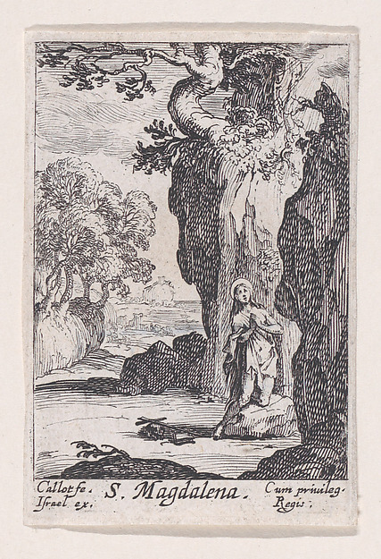 Jacques Callot, The Repentant Mary Magdalen, from "Les Pénitents et Pénitentes" (The Penitents)