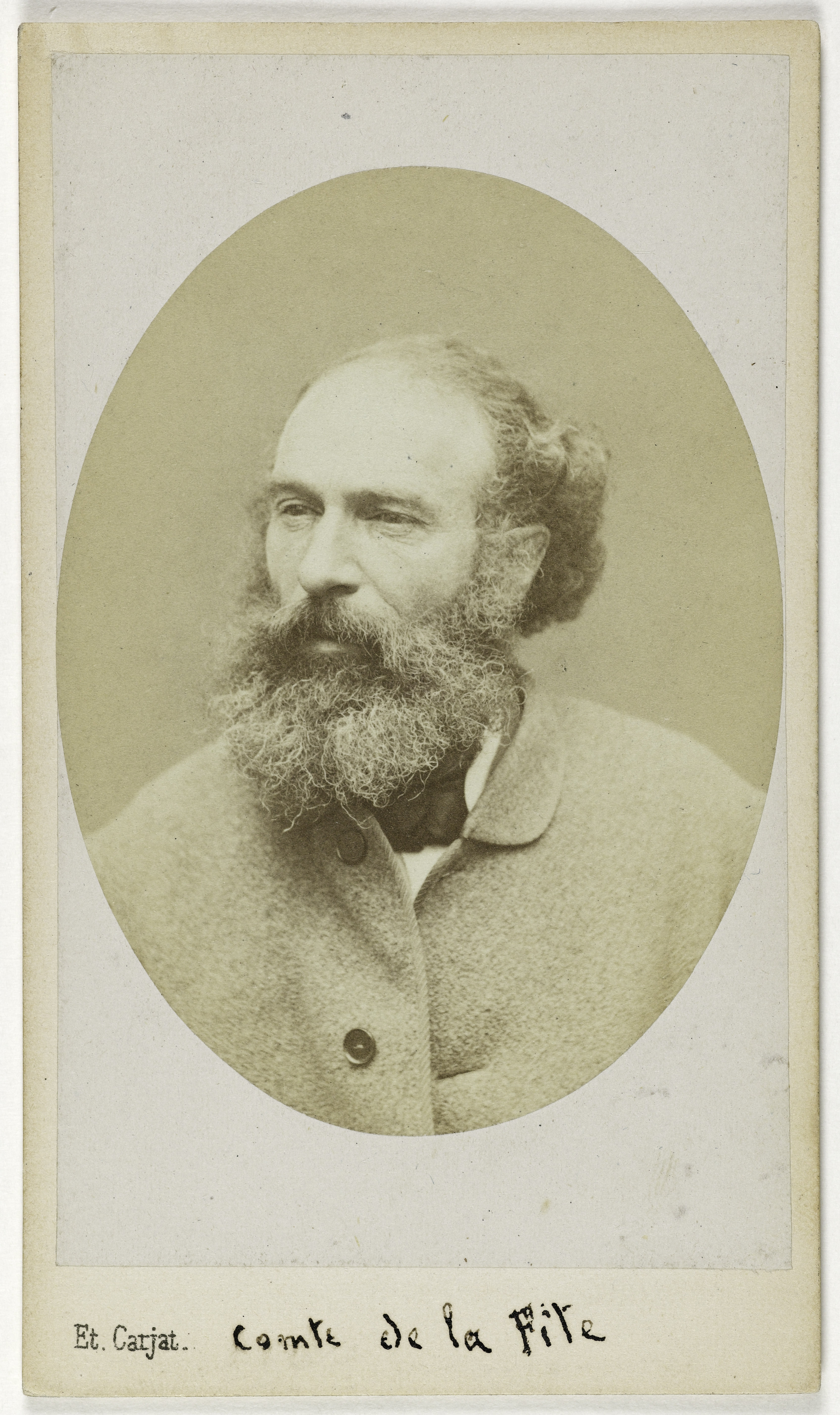 Etienne Carjat, Portrait du Comte de Lafite de Pellepore Vladimir (dit Artamor), (1818-1870), (littérateur russe)