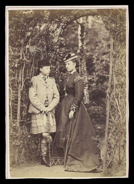 W. & D. Downey, Portrait of Prince Leopold, Duke of Albany and Princess Louise Caroline Alberta, Duchess of Argyl