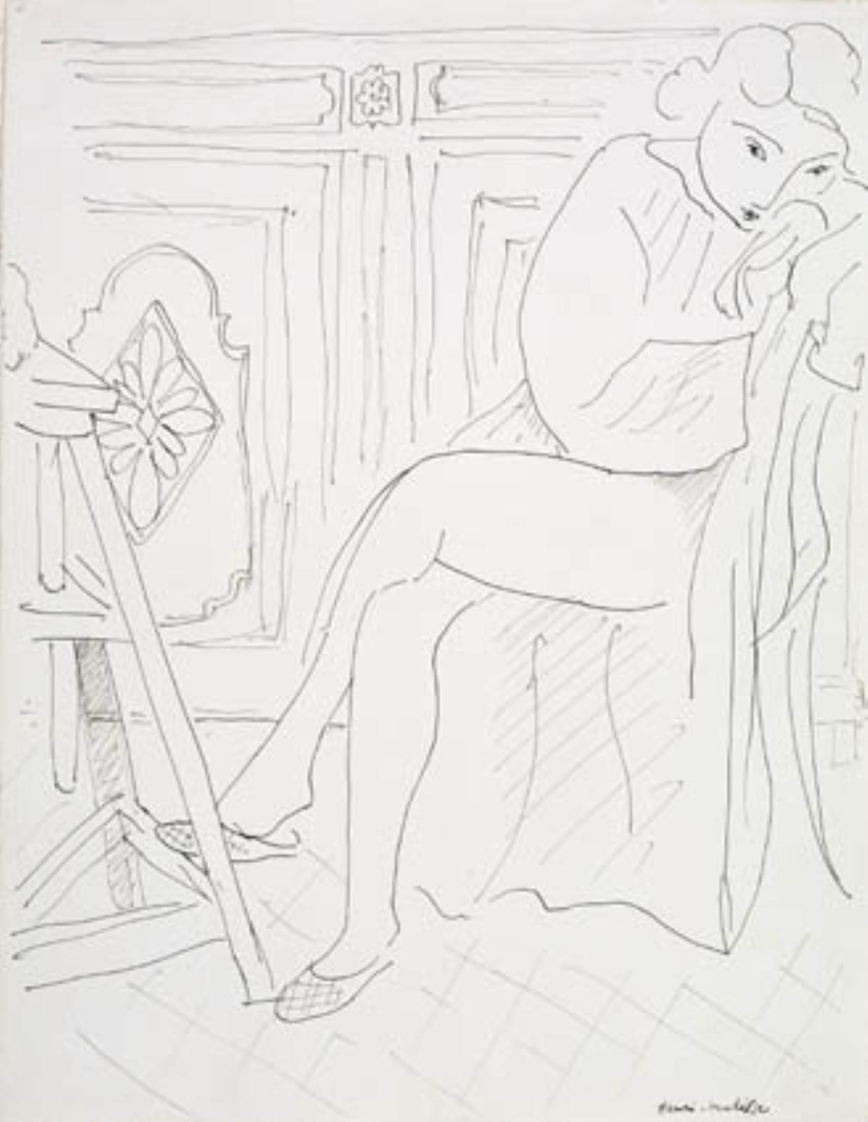 Henri Matisse, Kvindelig model, der hviler sig i atelieret
