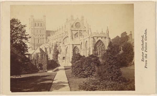 Unknown, Exeter Cathedral. From the Palace Garden.