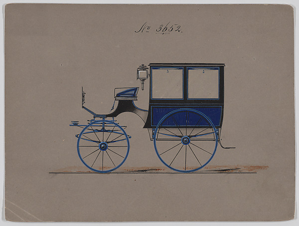 Brewster & Co., Design for Omnibus or Wagonette, no. 3652
