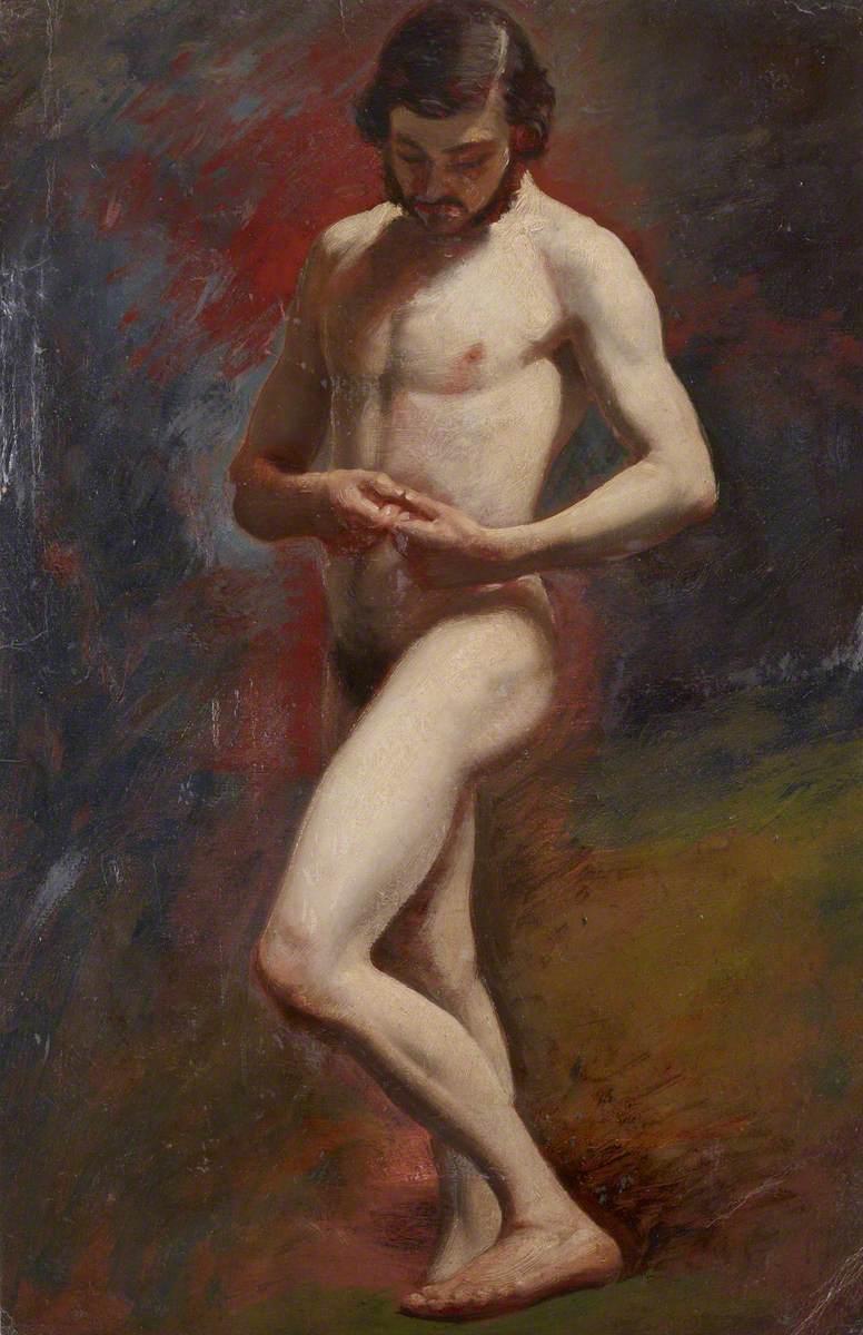 William Etty, Academic Study of a Male Nude Standing
