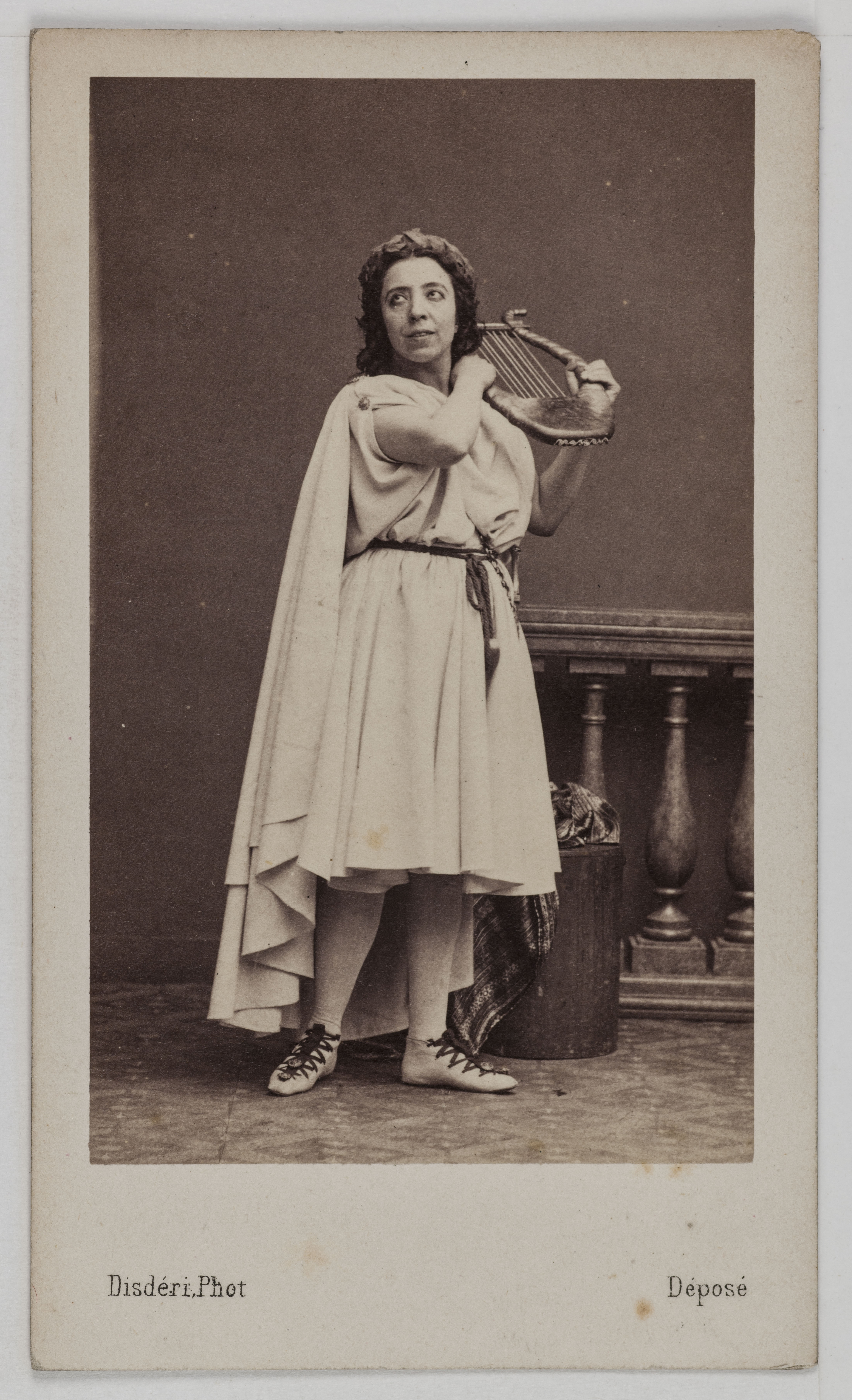 André-Adolphe-Eugène Disdéri, Portrait de Pauline Viardot (née Pauline Garcia, 1821-1910), mezzo-soprano et compositrice.