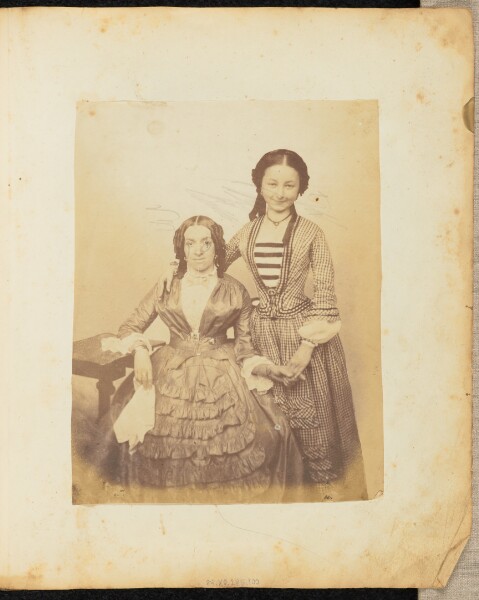 Jakob Höflinger, [Portrait of two women holding hands]