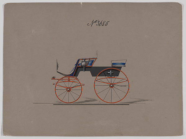 Brewster & Co., Design for 4 seat Phaeton, no top, no. 3685
