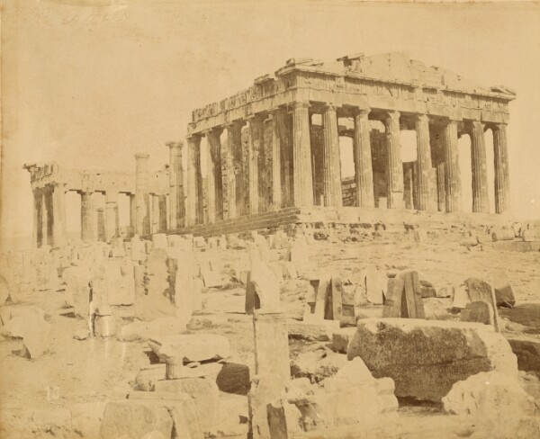 Unknown, [Angled view of the Parthenon]