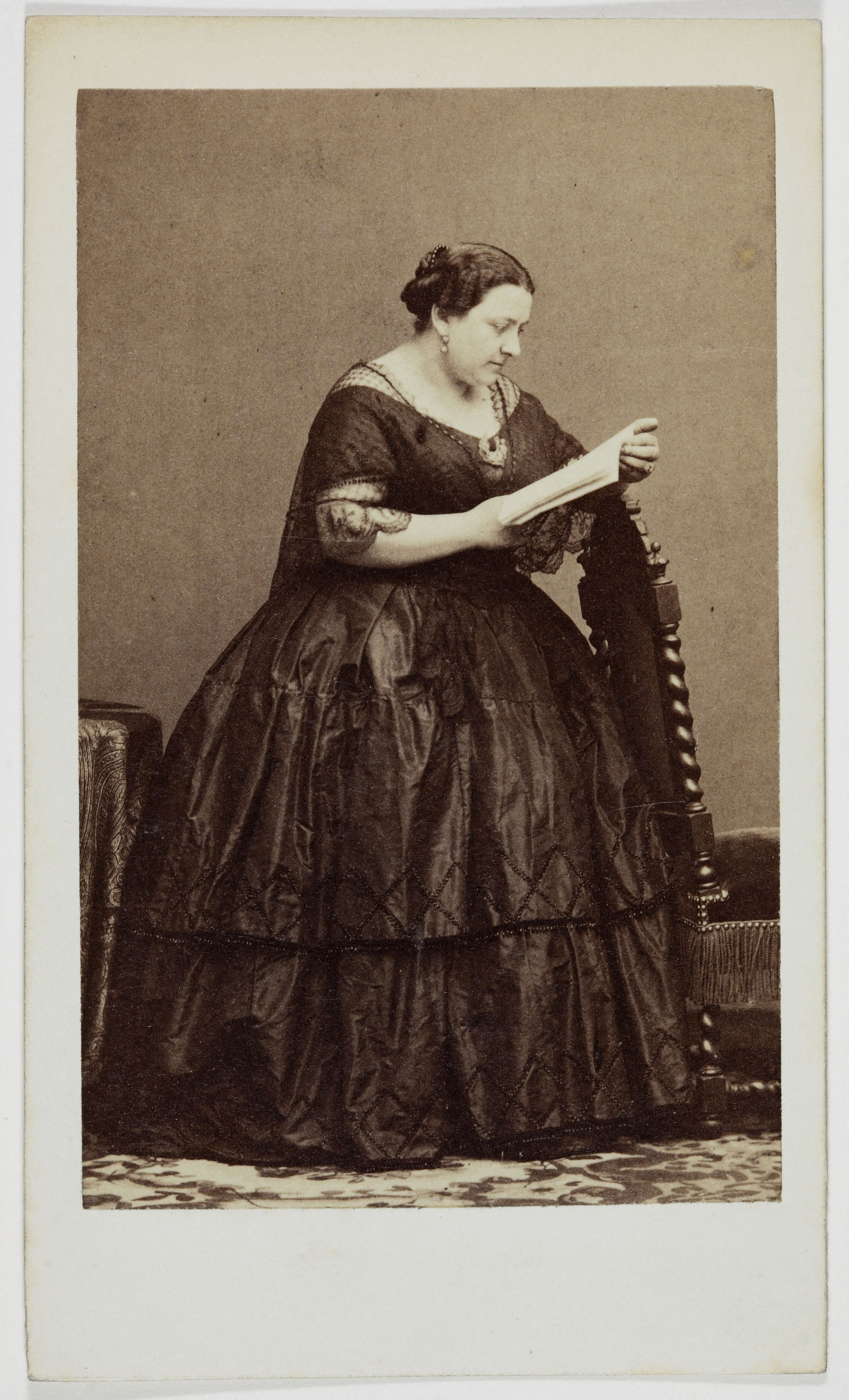 André-Adolphe-Eugène Disdéri, Portrait d'Alboni, Marietta, (Comtesse Pépoli, 1823-1894), (chanteuse lyrique)