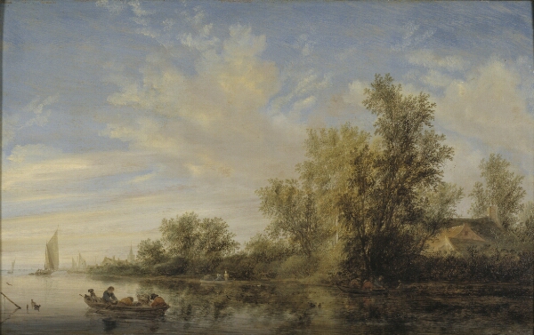 Salomon van Ruysdael, Flodlandskab
