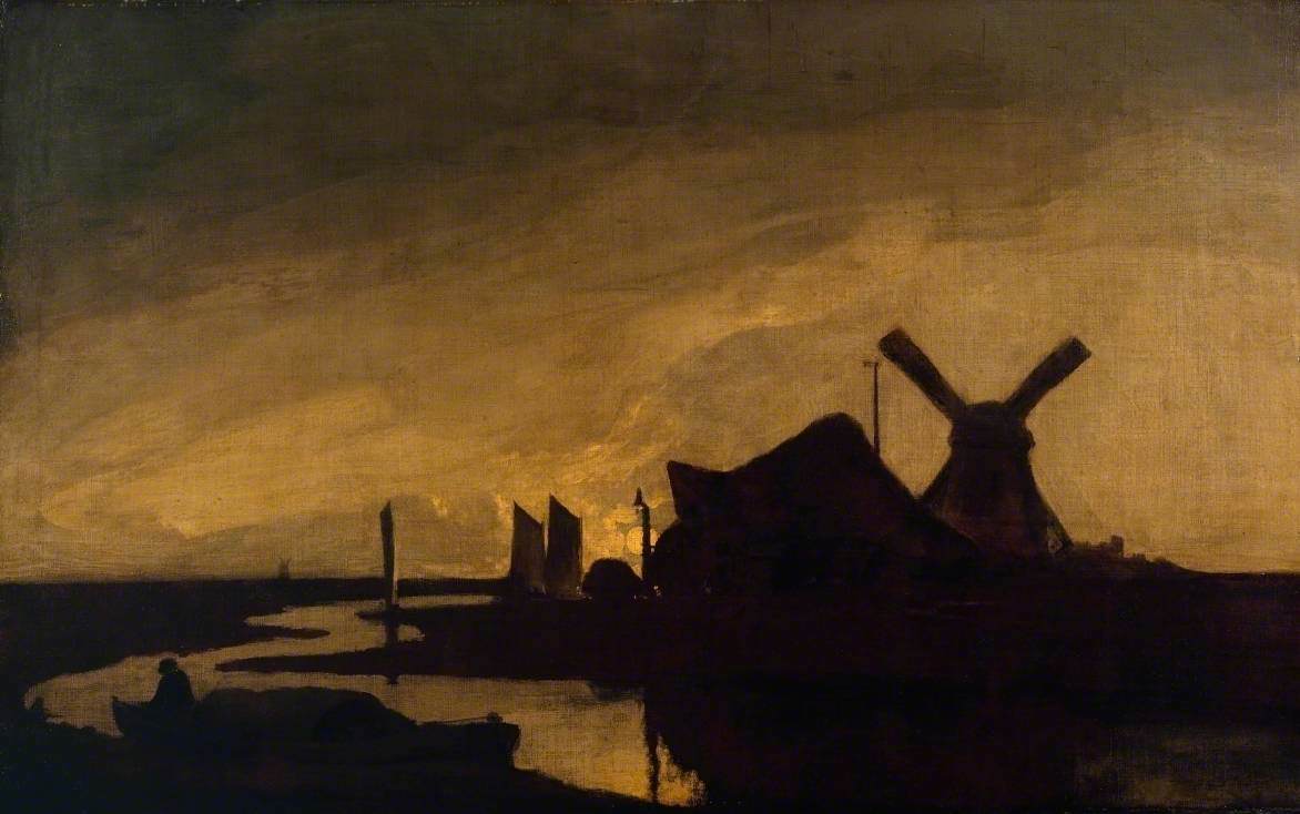 John Crome, Moonrise on the Yare (?)