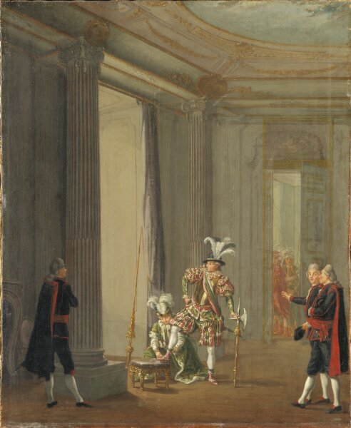 Pehr Hilleström d.ä. (Attributed to), Gustav III, 1746-92, konung av Sverige som Meleager