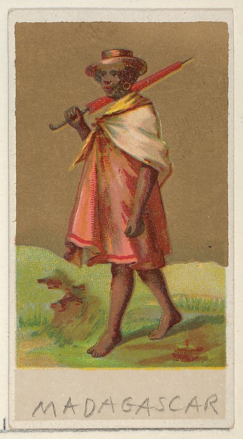 Allen & Ginter, Madagascar, from the Natives in Costume series (N16), Teofani Issue, for Allen & Ginter Cigarettes Brands