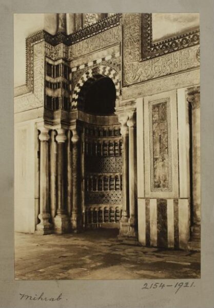 K.A.C. Creswell, The mihrab of the mausoleum of Mamluk Sultan al-Mansur Qalawun, Cairo