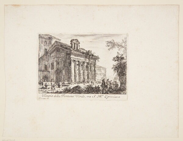 Giovanni Battista Piranesi, Fortuna Virilis-templet, i dag S. Maria Egizziaca-kirken
