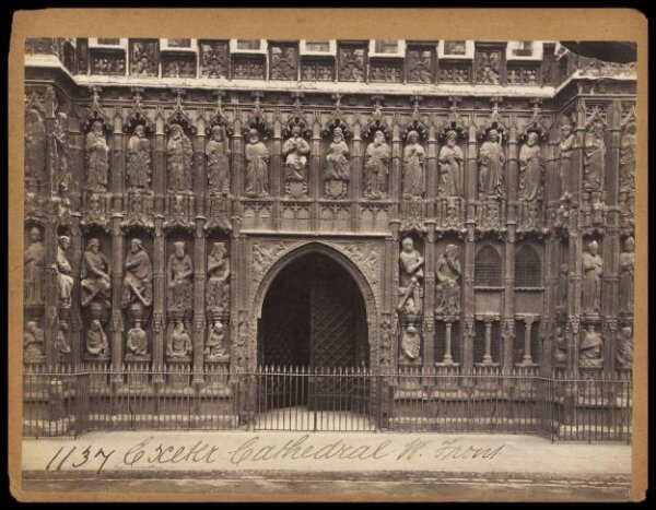 Francis Frith, Exeter Cathedral.  W. Front