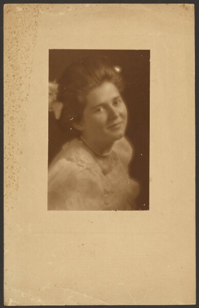 Louis Fleckenstein, [Portrait of a Woman with White Hair Ribbon]
