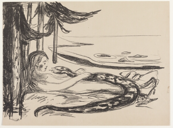 Edvard Munch, Kvinden og slangen